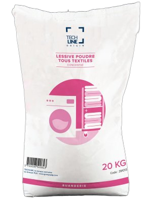 LESSIVE POUDRE TOUS TEXTILES TECHLINE 20KG