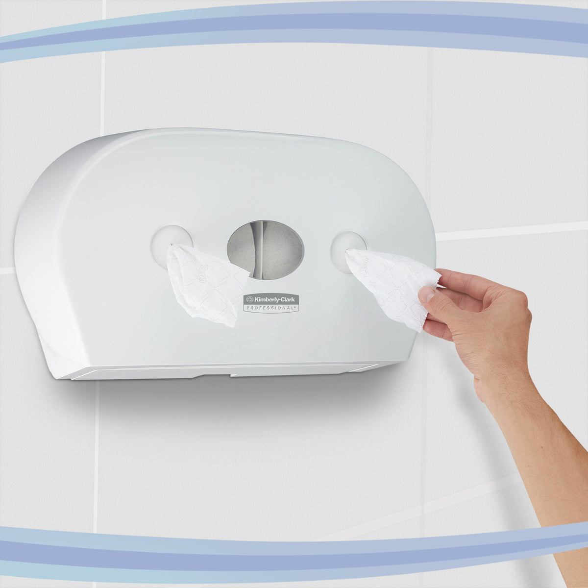 DISTRIBUTEUR DE PAPIER TOILETTE À DÉVIDAGE CENTRAL SCOTT® CONTROL MINI DOUBLE BLANC