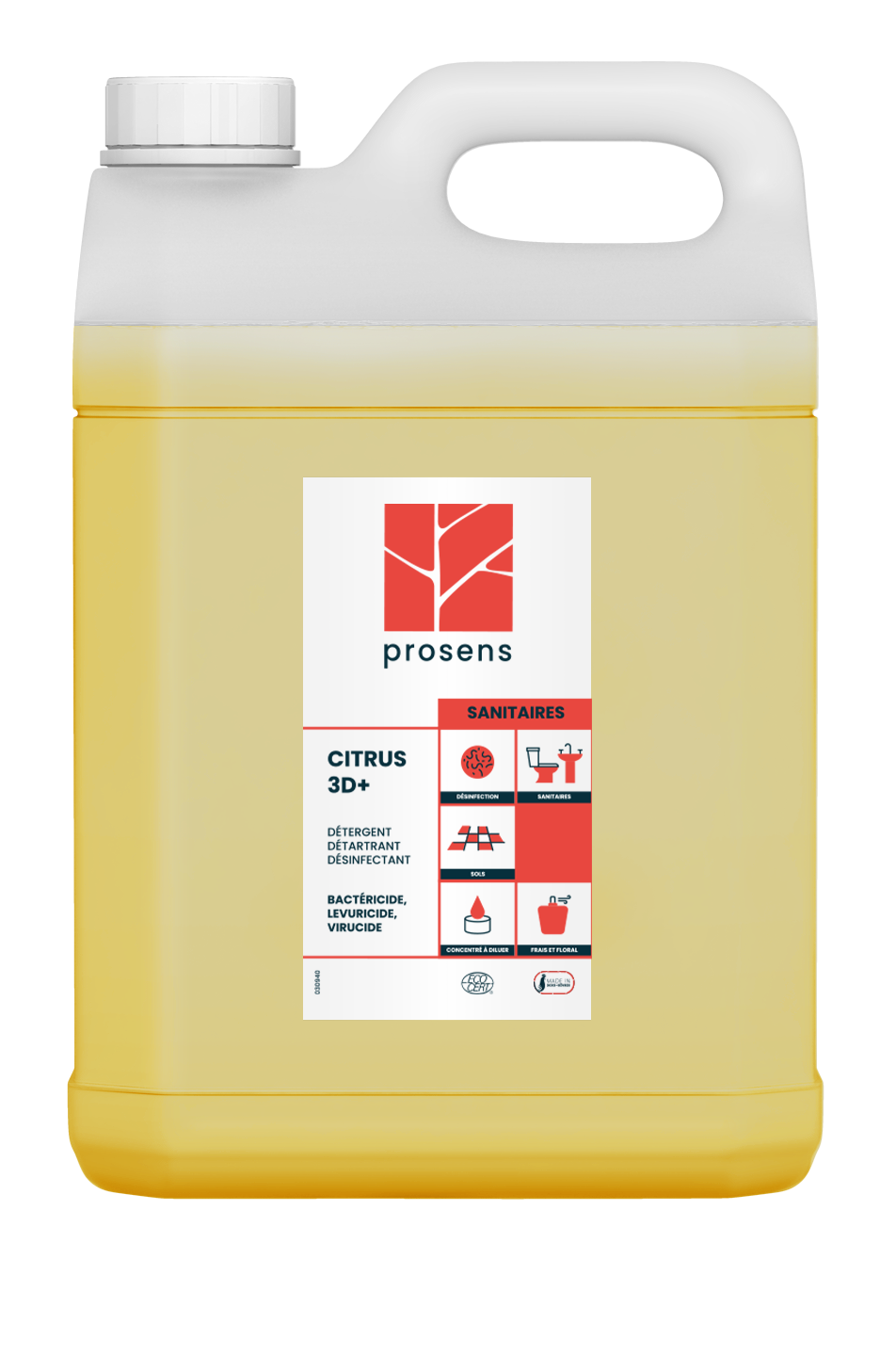DETARTRANT DESINFECTANT CITRUS 3D+ ECOCERT 5L