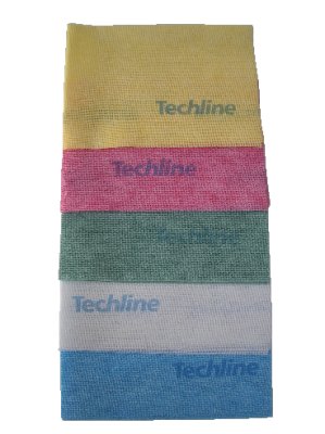 LAVETTE NON TISSEE TECHLINE CO-BRANDING 51X36CM VERT X25