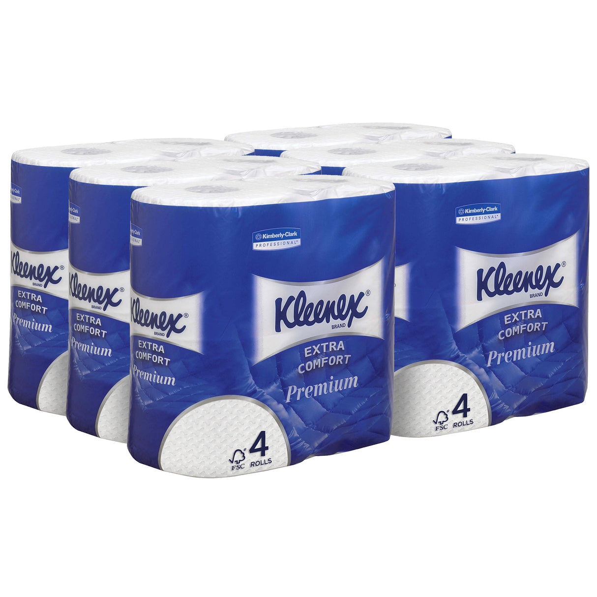 PAPIER TOILETTE PETIT ROULEAU KLEENEX® BLANC 160 FORMATS 4 PLIS X24