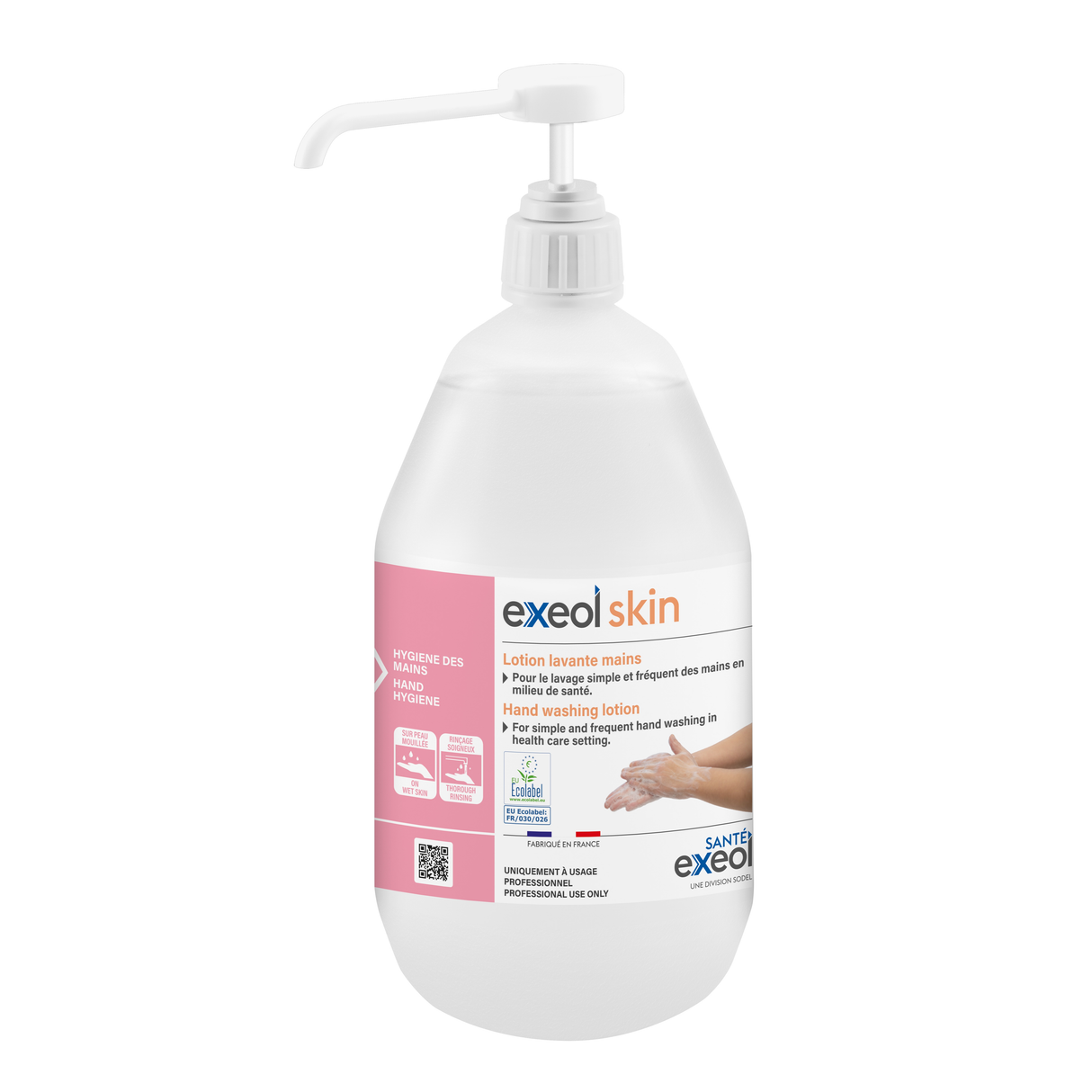 SAVON MAINS CORPS EXEOL SKIN FLACON POMPE 1L