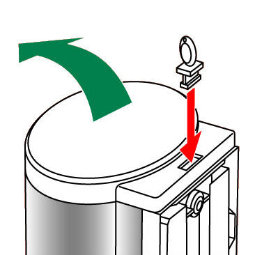 DISTRIBUTEUR MANUEL SAVON À RÉSERVOIR CRYSTAL 450ML BLANC