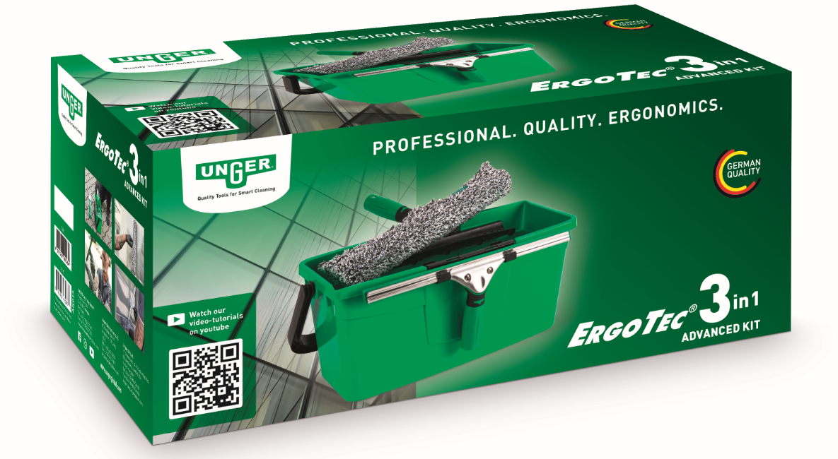 KIT DE LAVAGE VITRES (RACLETTE / SEAU / MOUILLEUR)