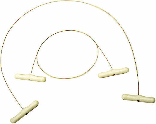 FILS À FROMAGE ET FOIE GRAS INOX À POIGNÉES 1 M X10