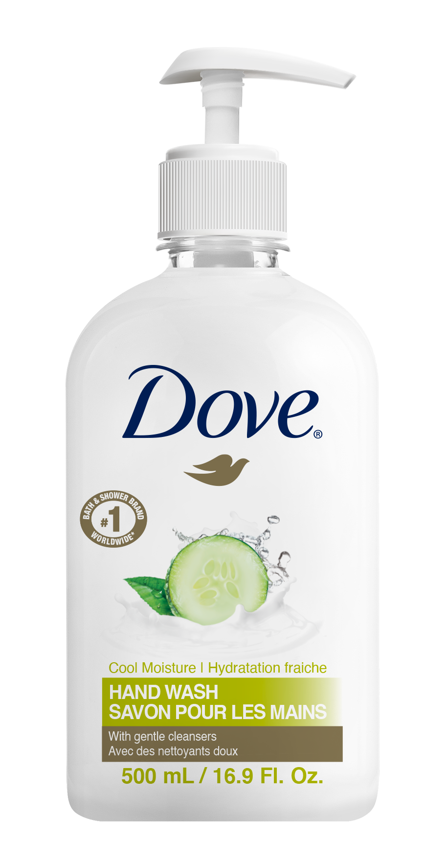 SAVON MAINS CONCOMBRE DOVE 500ML FLACON X24