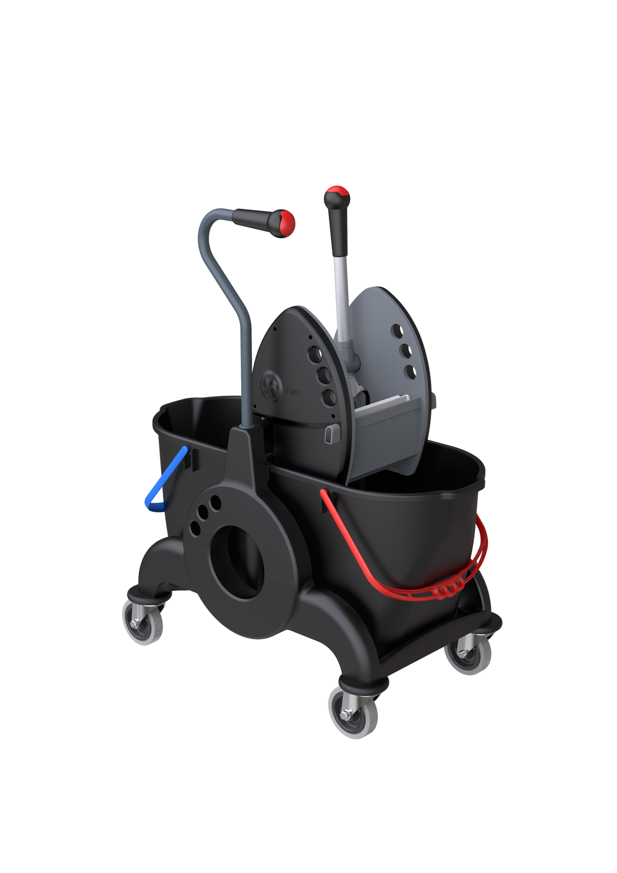 CHARIOT DE LAVAGE RECYCLE DOUBLE SEAUX TECHLINE 2X15L