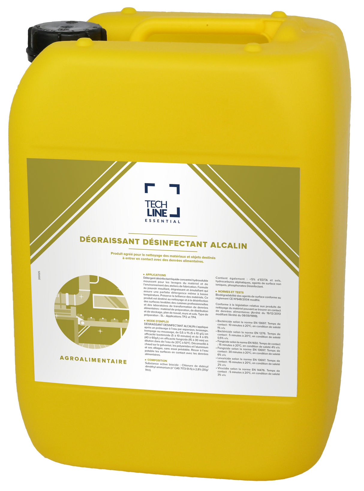 DEGRAISSANT DESINFECTANT TECHLINE 21KG