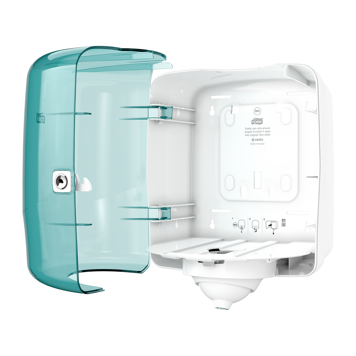 DISTRIBUTEUR BOBINE A DEVIDAGE CENTRAL TORK REFLEX MAXI TURQUOISE