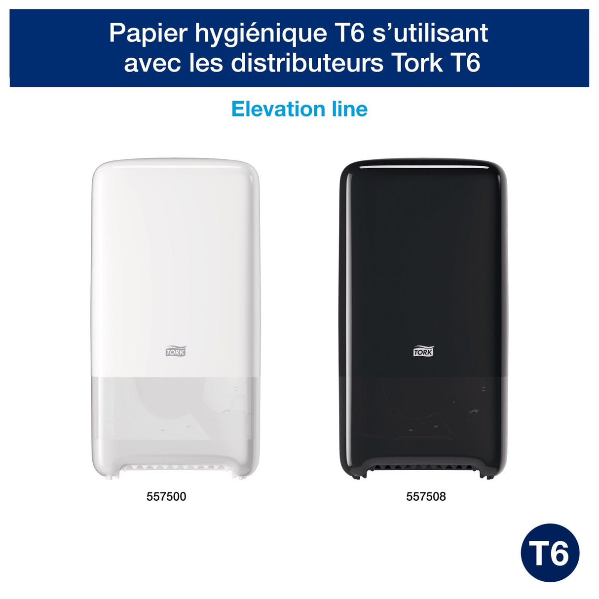 PAPIER TOILETTE PETIT ROULEAU TORK® ADVANCED T6 BLANC 100M 2 PLIS X27