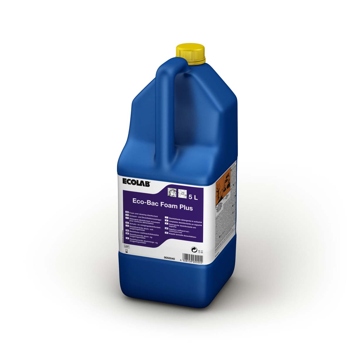 DETERGENT DESINFECTANT CHLORE ECO BAC FOAM PLUS ECOLAB 5L