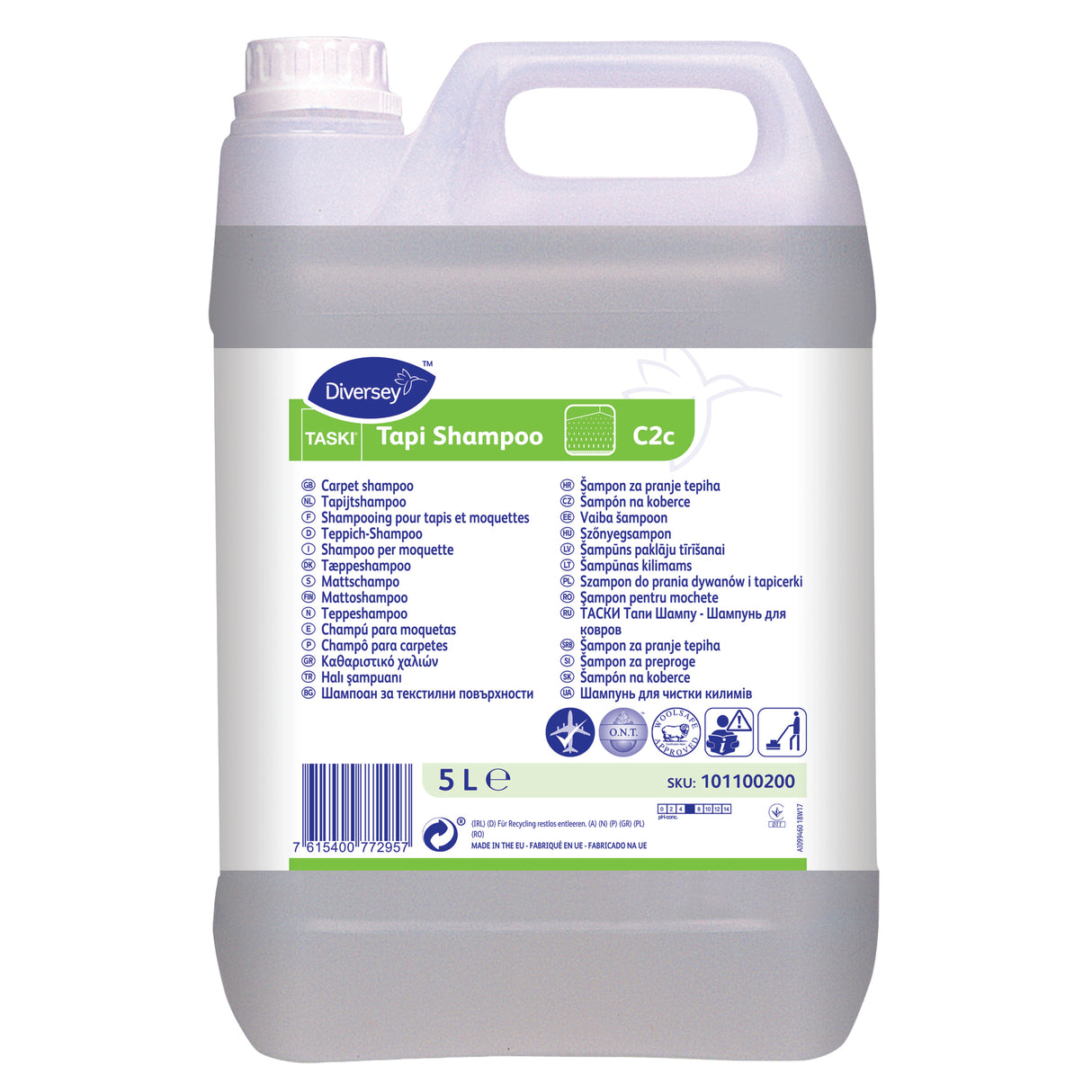 NETTOYANT MOQUETTES TASKI TAPI SHAMPOO 5L