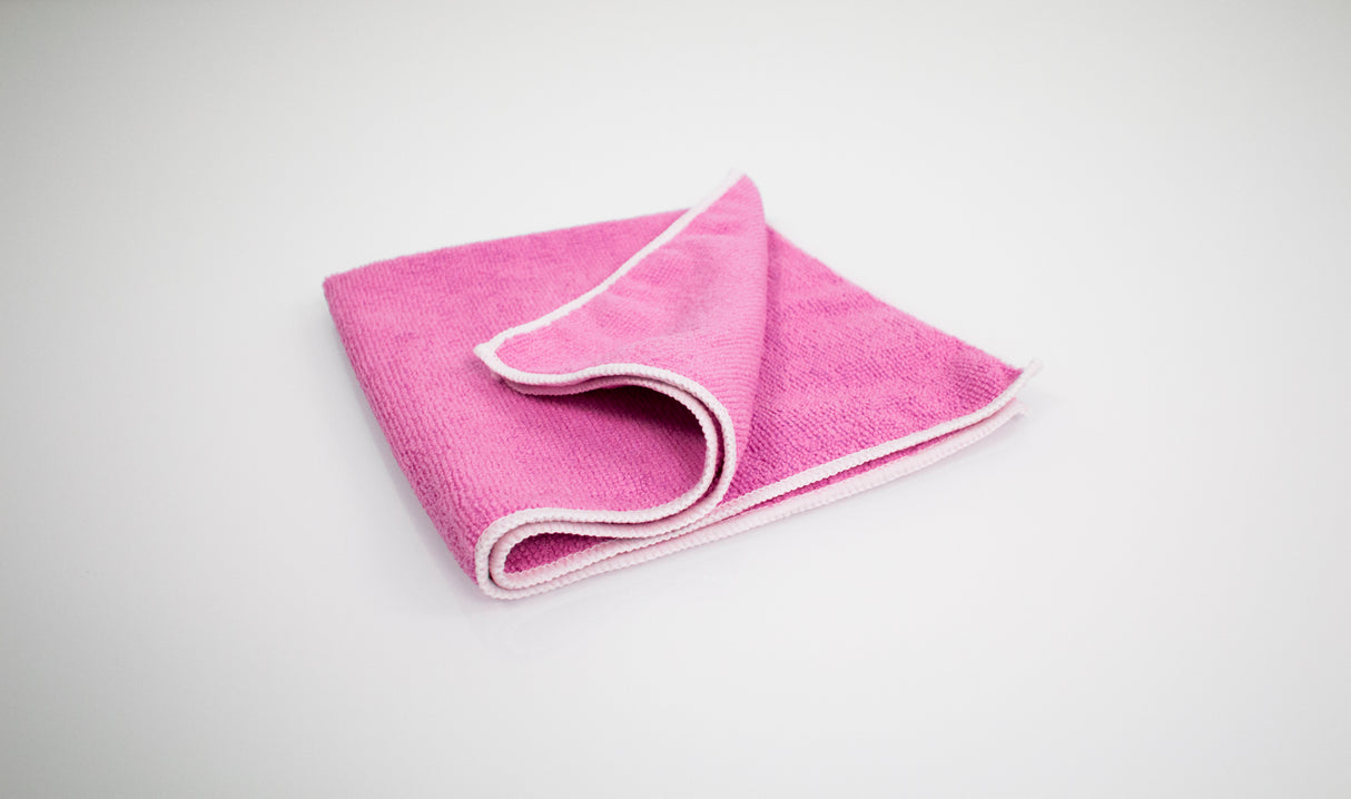 LAVETTE BOUCLEE MICROFIBRE LIGHT MULTI USAGES 40X40CM ROSE X5