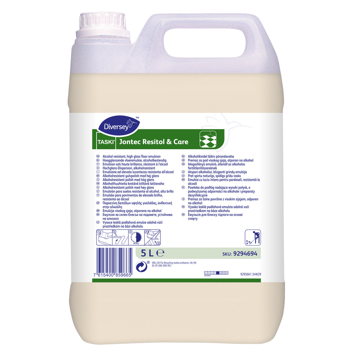 DETERGENT SOLS METHODE SPRAY TASKI JONTEC RESTORE & CARE 5L