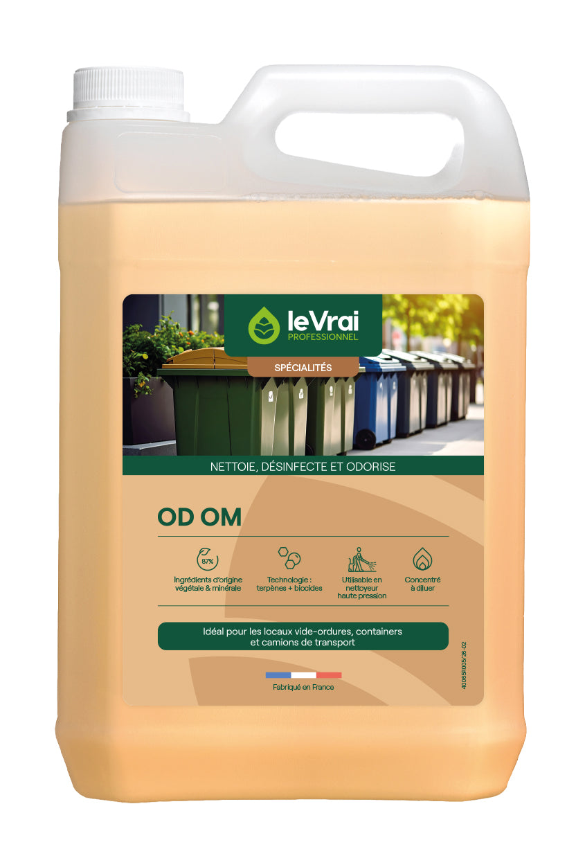 DESINFECTANT MATERIEL ET LOCAUX DECHETS ODOM LE VRAI PROFESSIONNEL 5L