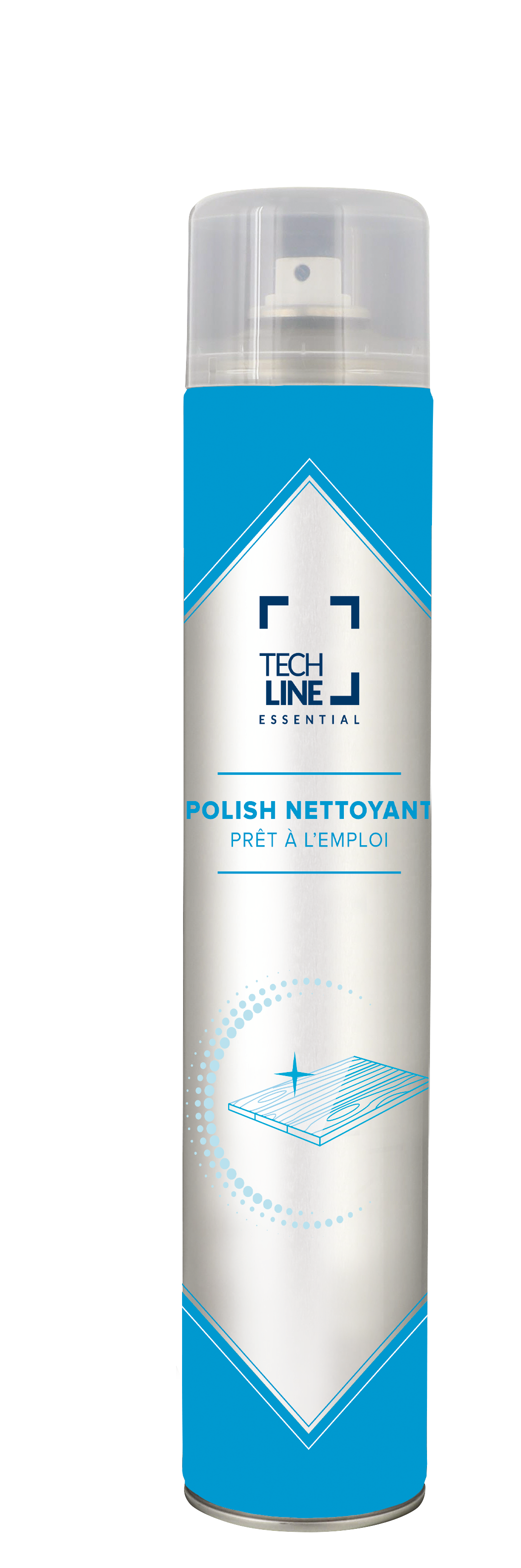 NETTOYANT POLISH BOIS AVEC SILICONE TECHLINE 750ML