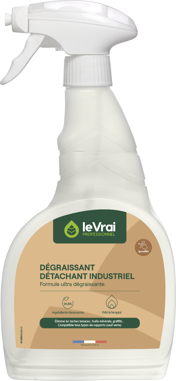 DEGRAISSANT DETACHANT INDUSTRIEL LE VRAI PROFESSIONNEL 750ML