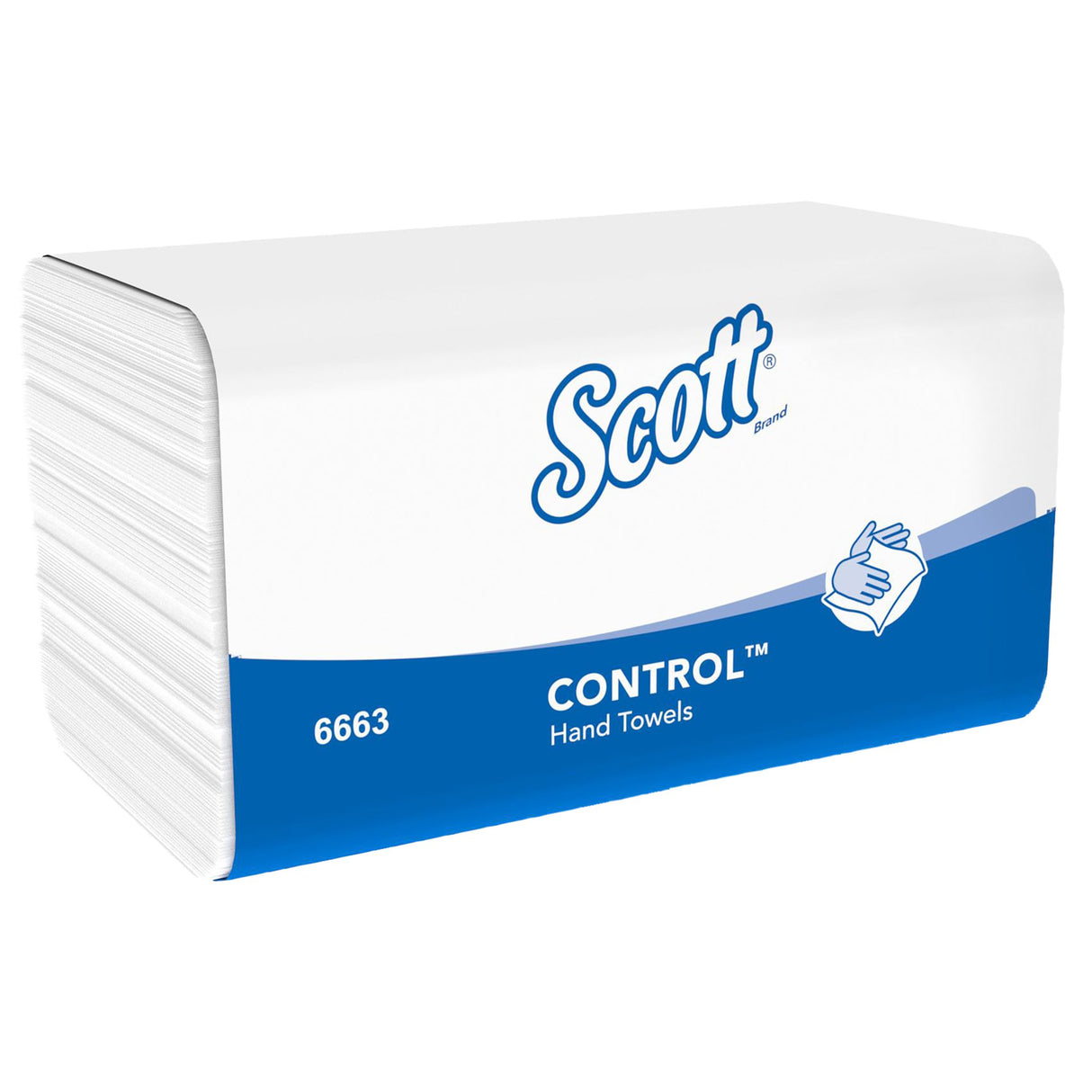 ESSUIE-MAINS PLIÉS EN W SCOTT® BLANC 21.5X31.5CM 212 FORMATS 1 PLI ECOLABEL X15