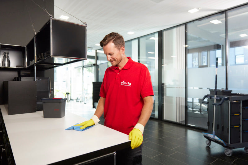 LAVETTE NON TISSEE R-MICRONQUICK 38X40CM BLEU VILEDA X5