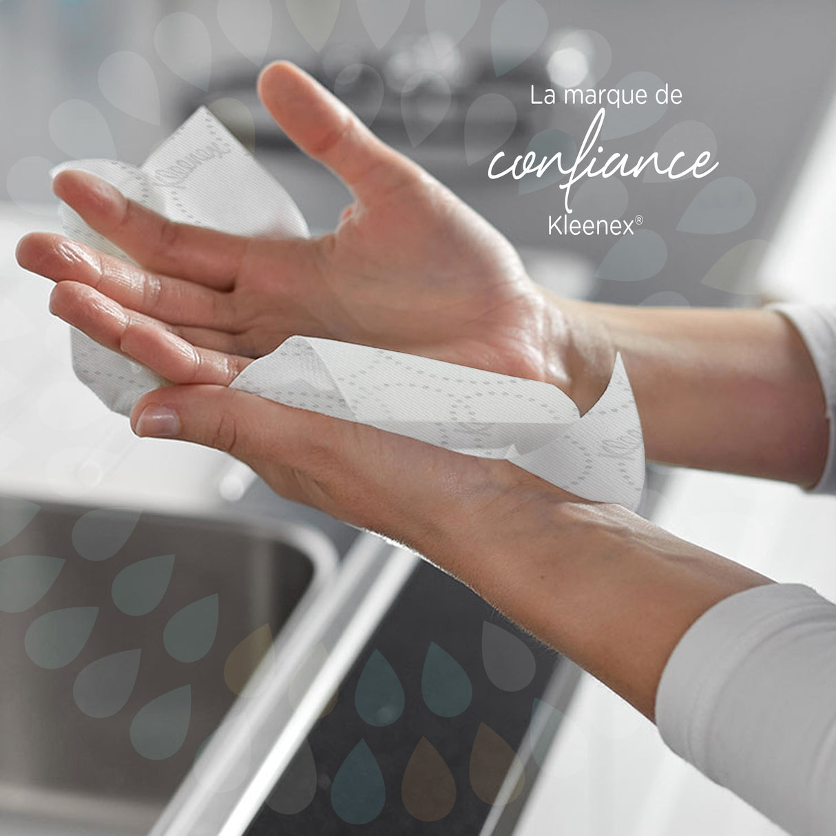 ESSUIE-MAINS PLIÉS EN V KLEENEX® ULTRA BLANC 22X32CM 96 FORMATS 3 PLIS ECOLABEL X15
