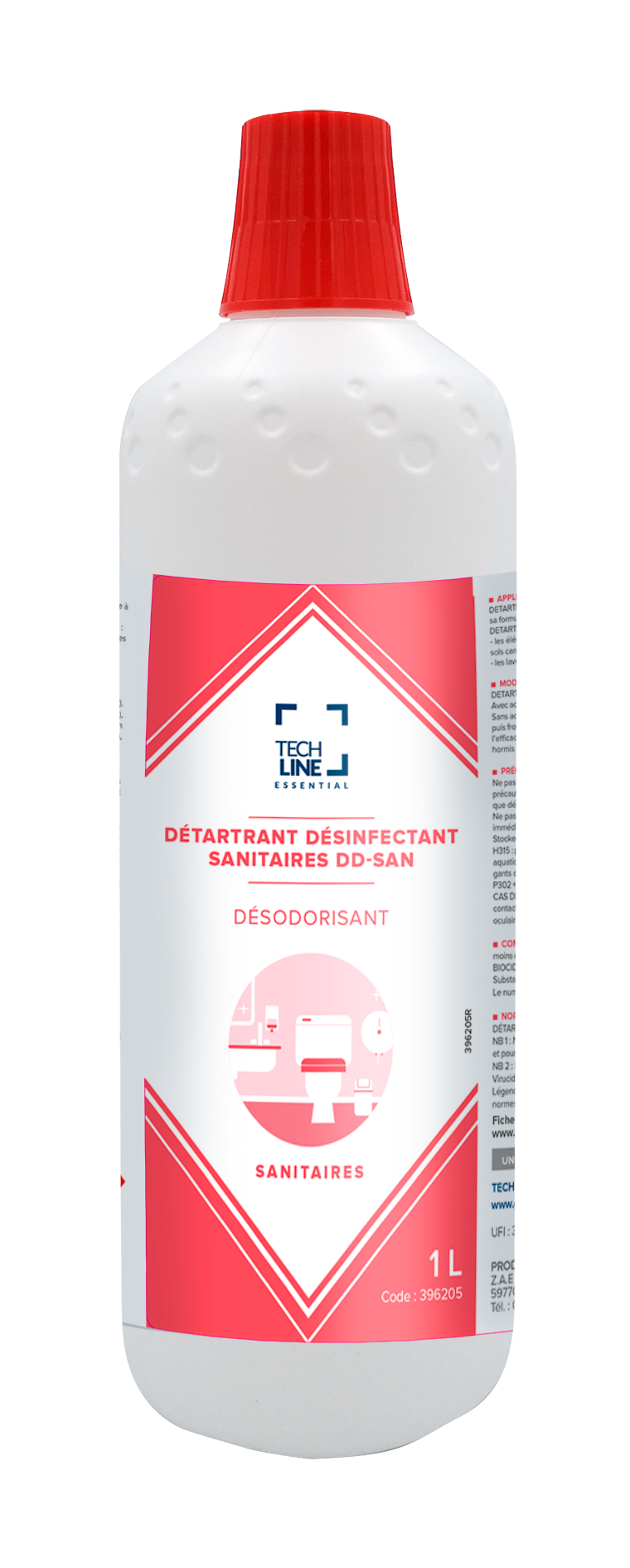 DETARTRANT DESINFECTANT SANITAIRES DD-SAN TECHLINE 1L