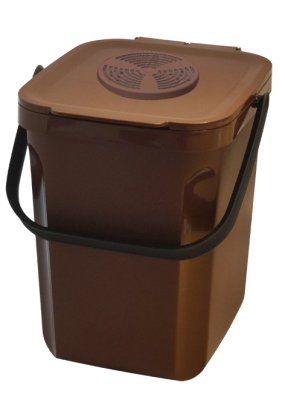 POUBELLE A COMPOST ORGANIK GREEN 10L MARRON ROSSIGNOL