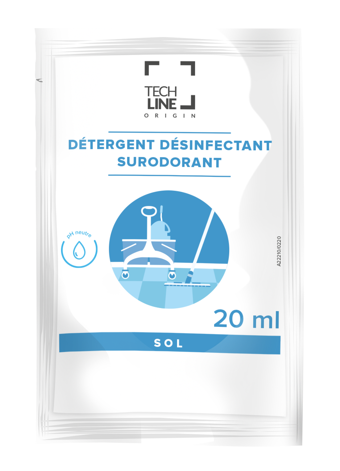 NETTOYANT DESINFECTANT SURODORANT POMME TECHLINE 250X20ML
