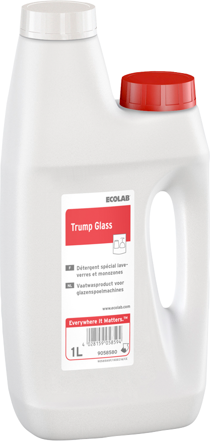DETERGENT LIQUIDE SPECIAL VERRES TRUMP GLASS ECOLAB 1L