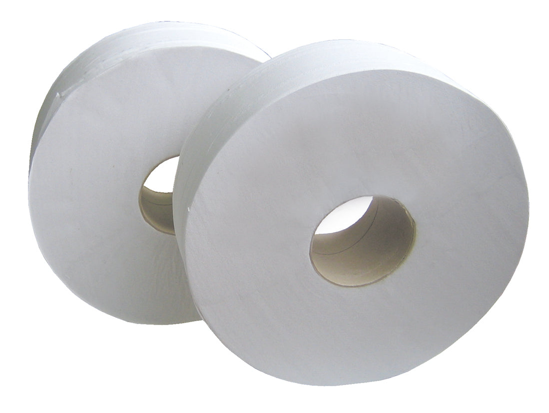 PAPIER TOILETTE JUMBO BLANC 380M 2 PLIS ECOLABEL X6