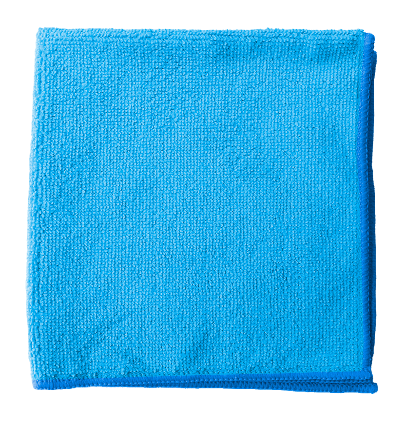LAVETTE BOUCLEE MICROFIBRE TECHLINE 38X38CM BLEU X5