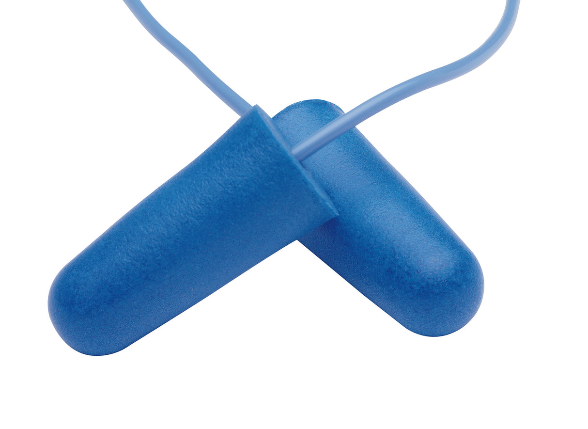 BOUCHONS D'OREILLES CORDÉS JETABLES ET DÉTECTABLES AU MÉTAL H10 JACKSON SAFETY BLEU X100 PAIRES