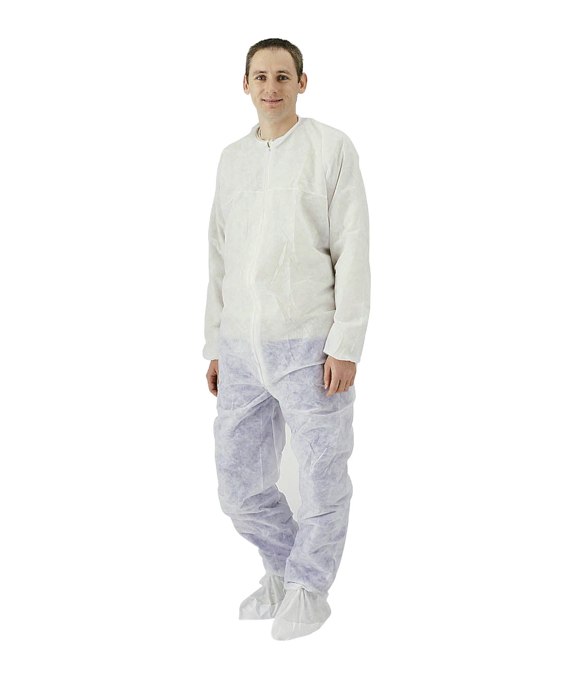COMBINAISON POLYPROPYLÈNE FERMETURE ZIPÉE 40G SANS POCHE TAILLE XXL BLANC X25