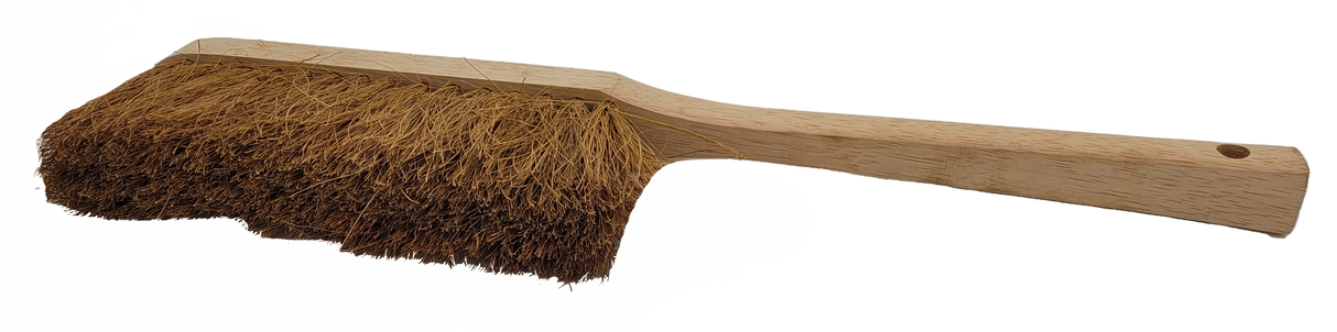 BALAYETTE 47CM FIBRES COCO MANCHE LONG BOIS