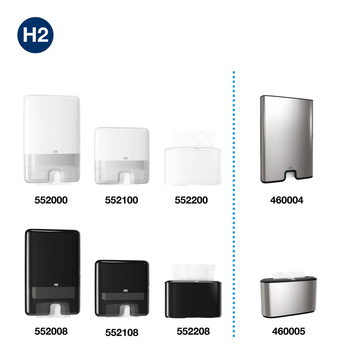 ESSUIE-MAINS PLIÉS EN M TORK® ADVANCED H2 BLANC 34X21.2CM 136 FORMATS 2 PLIS ECOLABEL X21