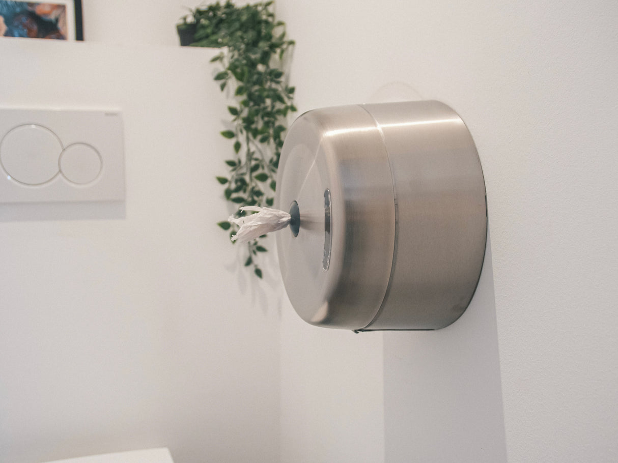 DISTRIBUTEUR DE PAPIER TOILETTE À DÉVIDAGE CENTRAL TORK SMARTONE® T8 INOX