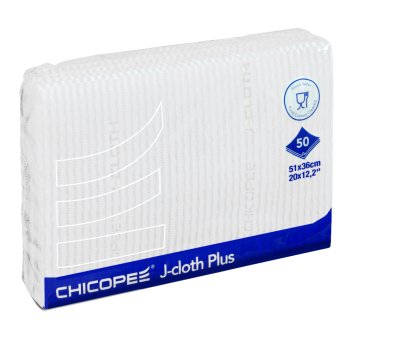 LAVETTE NON TISSEE 51X36CM J-CLOTH PLUS BLANC X50