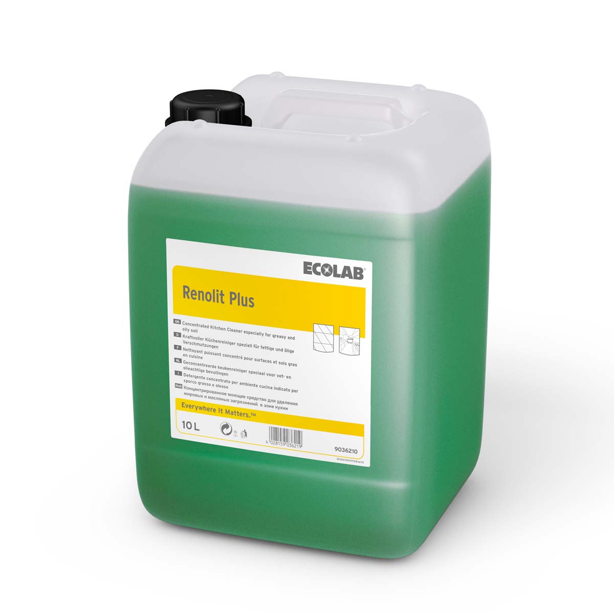DEGRAISSANT SURFACES CUISINE RENOLIT PLUS ECOLAB 10L