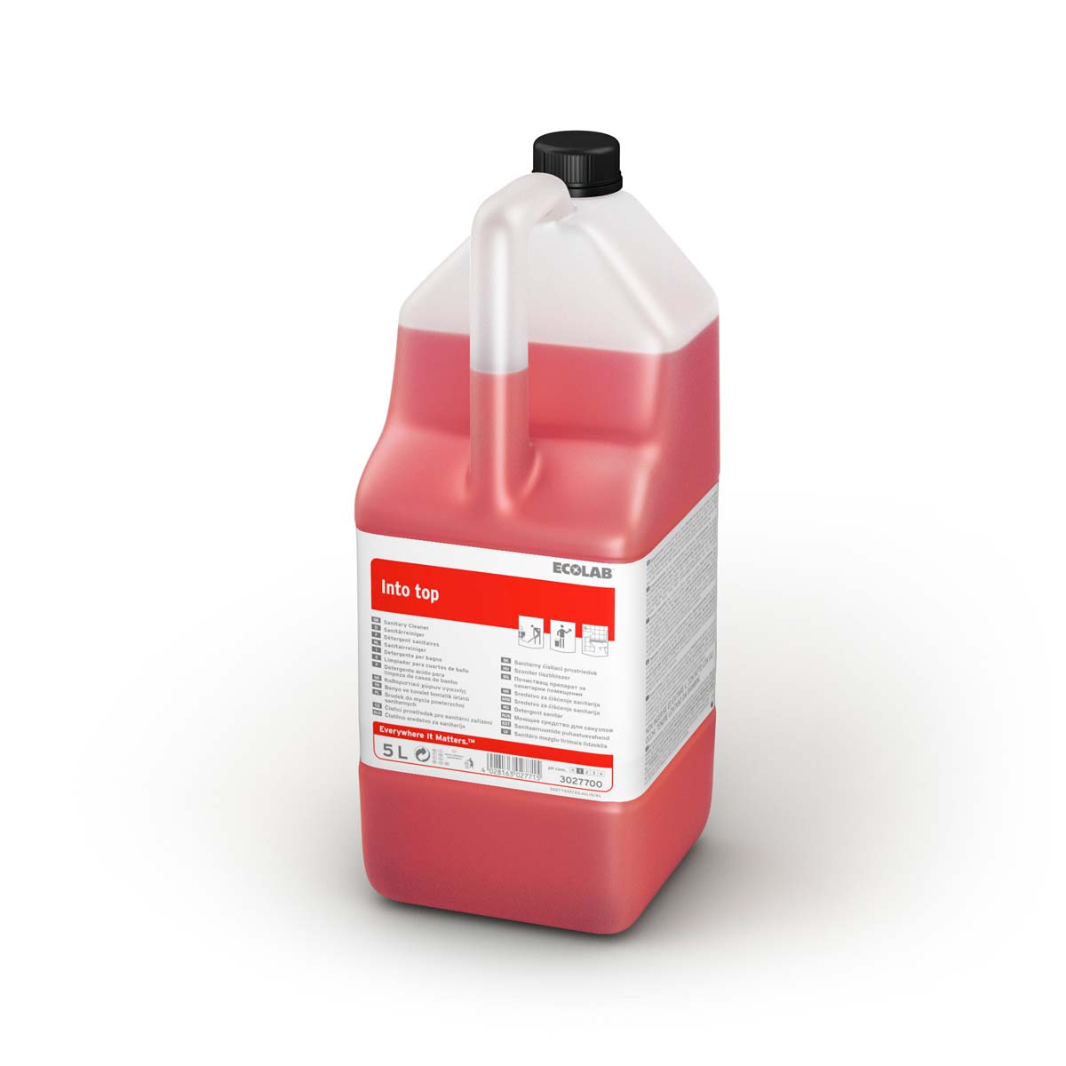 DETARTRANT SANITAIRES CONCENTRE INTO TOP ECOLAB 5L