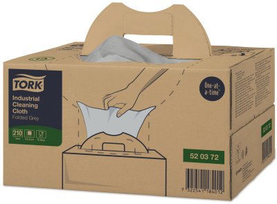 FORMAT NON TISSE USAGE UNIQUE TORK HANDY BOX 41,5X35,5CM GRIS X210 FORMATS