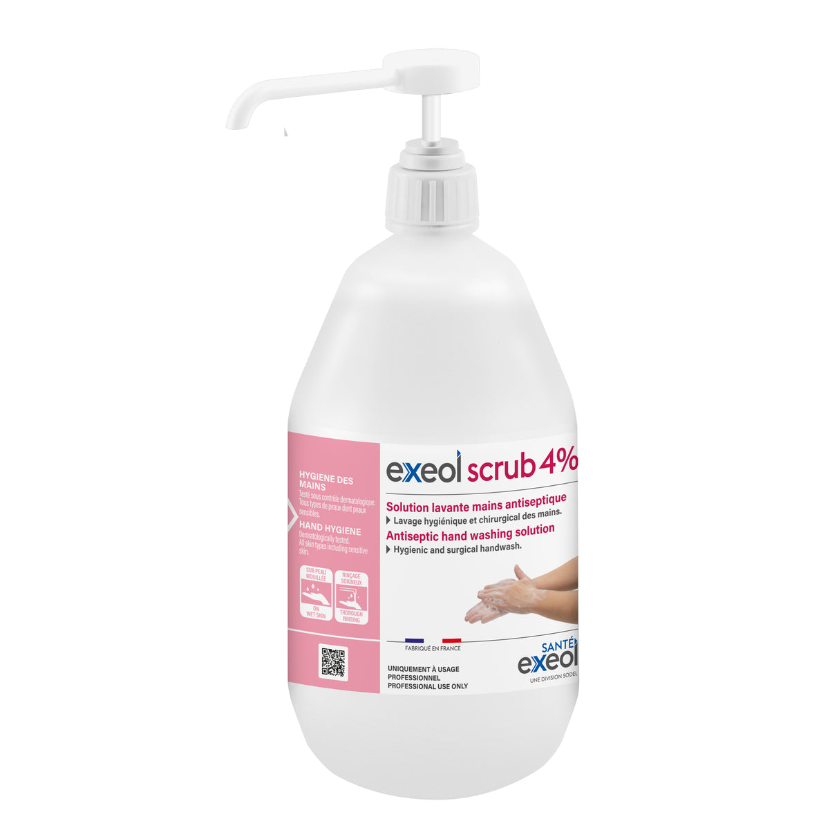 SAVON ANTIMICROBIEN EXEOL SCRUB FLACON POMPE 1L