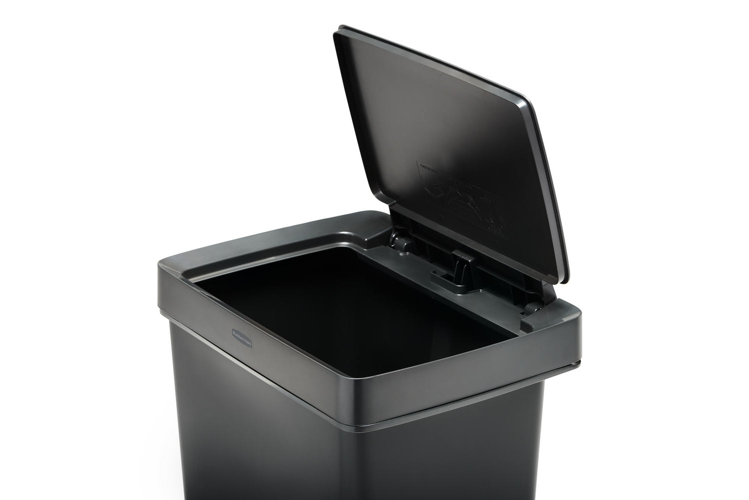 POUBELLE 46L CHARBON À PÉDALE INOX RUBBERMAID