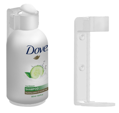 SUPPORT ABS BLANC POUR FLACON POMPE 500ML DOVE