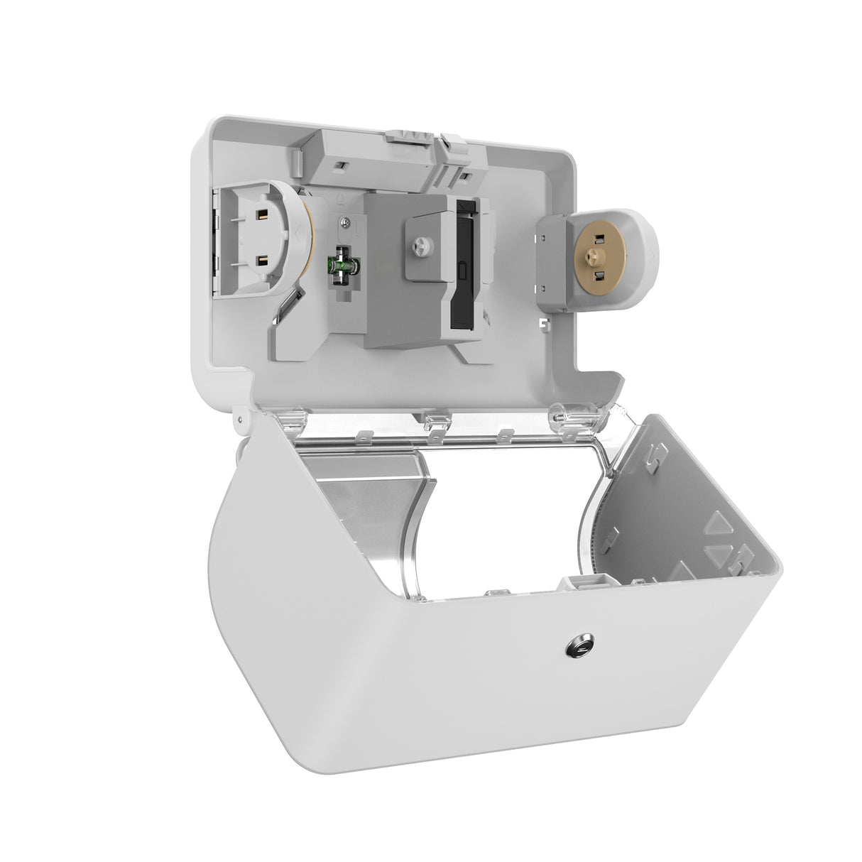 DISTRIBUTEUR DE PAPIER TOILETTE PETIT ROULEAU DOUBLE ICON™ BLANC MOSAÏQUE