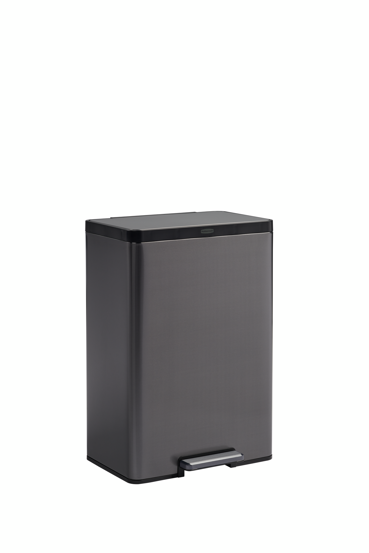 POUBELLE ELITE 39L CHARBON INOX RUBBERMAID