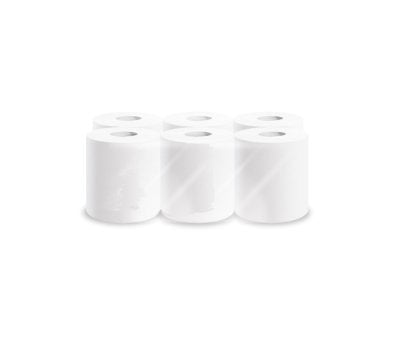 BOBINE DEVIDAGE CENTRAL TECHLINE BLANC 700 FORMATS 1 PLI 18,5X38CM ECOLABEL X6