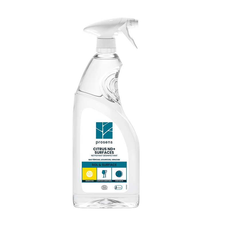 NETTOYANT DESINFECTANT MULTI-SURFACES CITRUS ND+ ECOCERT 750ML