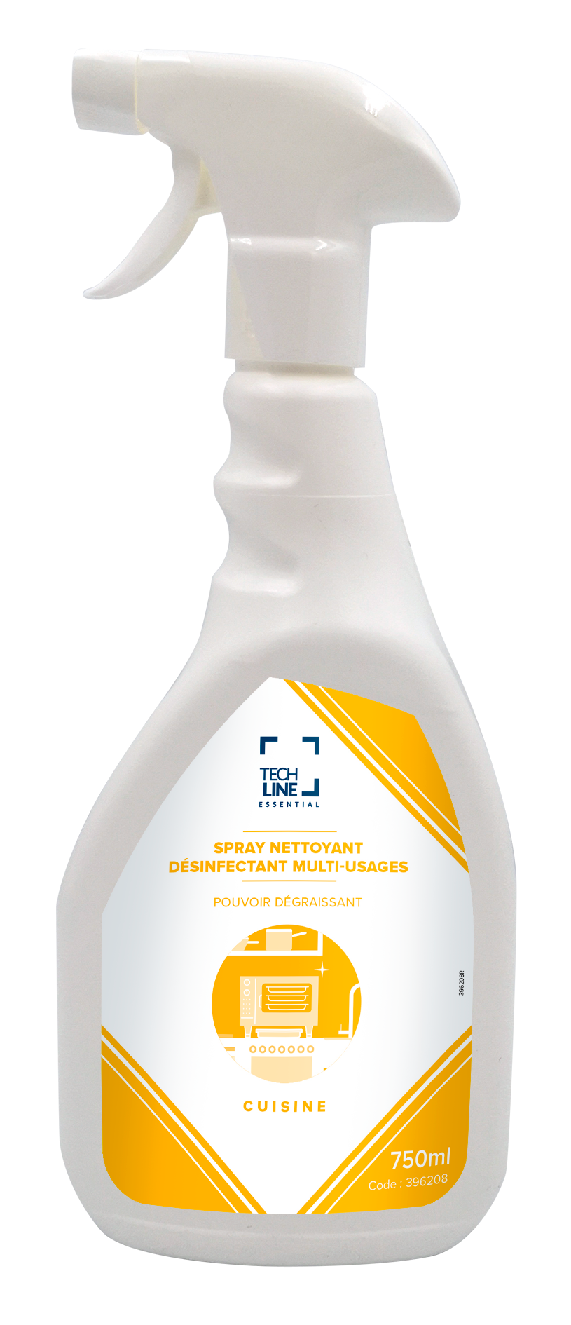 DEGRAISSANT DESINFECTANT MULTI-USAGES TECHLINE 750ML