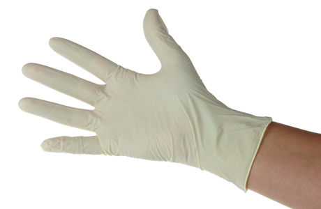 GANT LATEX BLANC POUDRE TECHLINE 