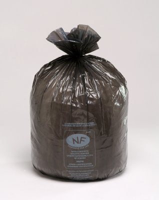 SAC POUBELLE 30L BASSE DENSITE NF DECHETS MOYENS GRIS X500