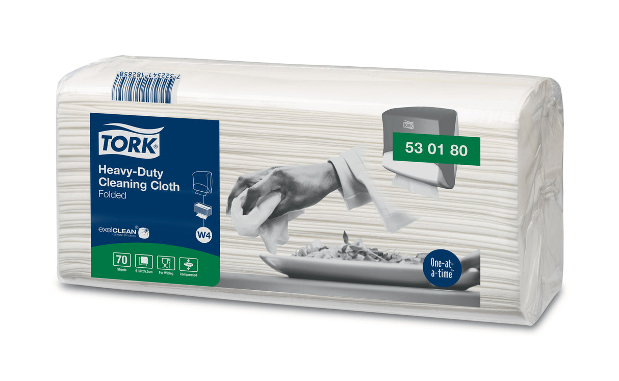 FORMAT NON TISSE USAGE UNIQUE TORK W4 61,5X35,5CM BLANC 4X70 FORMATS